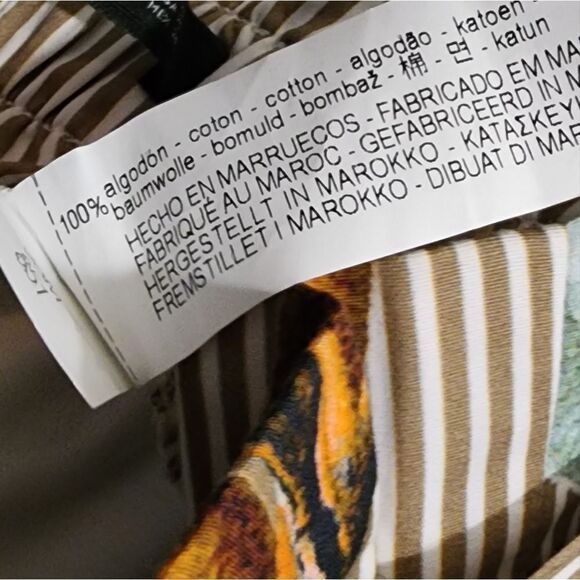 ZARA Floral and Striped Poplin Culottes - Picture 14 of 14